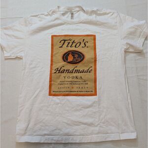 Tito’s Handmade Vodka Austin Texas Graphic Tee S Bella+Canvas Heavyweight